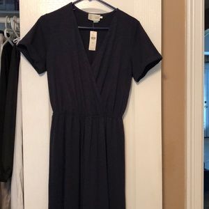 NWT Navy Anthropologie jumpsuit